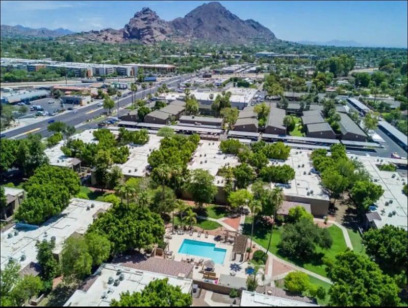 Aerial view of community 