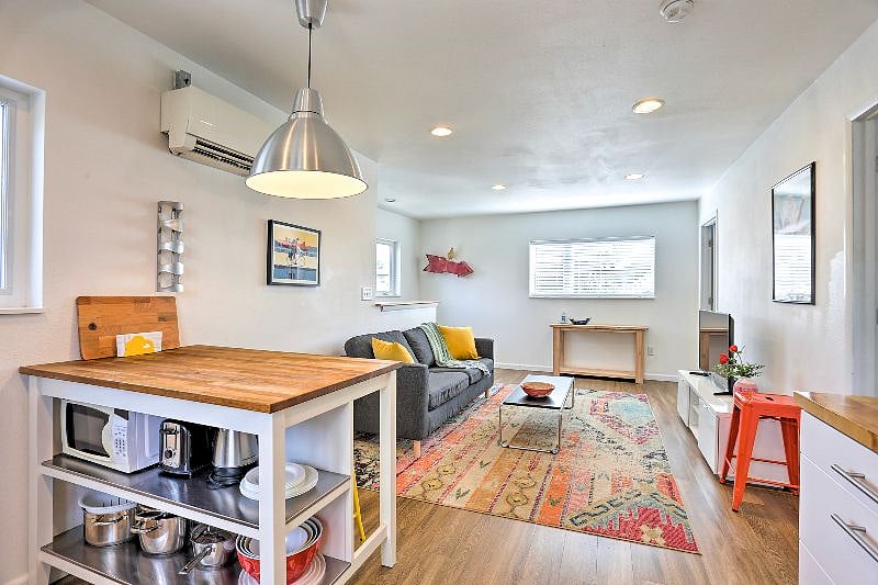 Spacious open-concept Dining and Living Areas