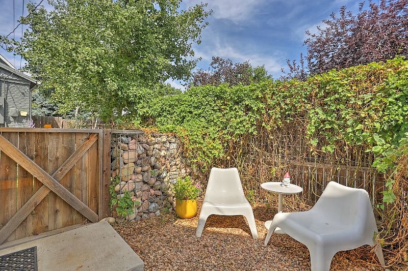 Private outdoor seating area