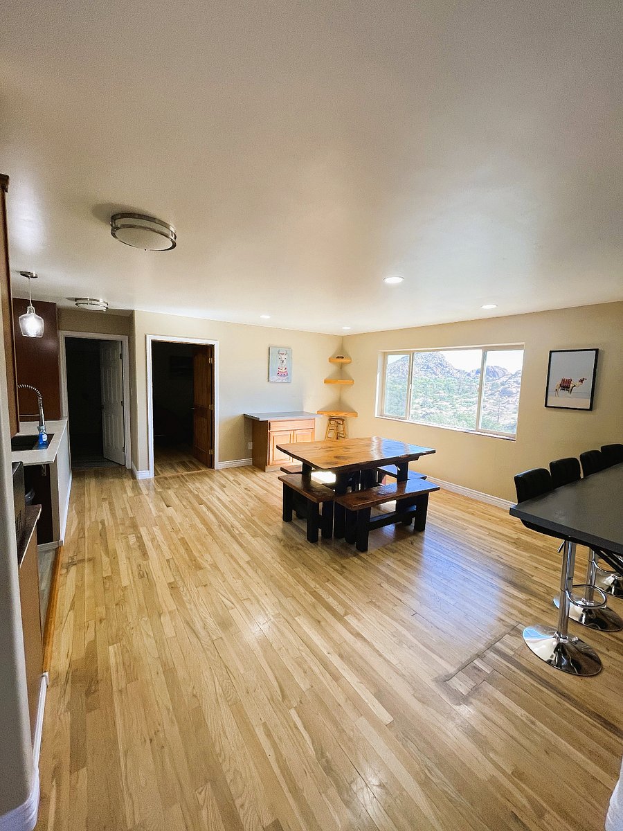 large dining room filled with light