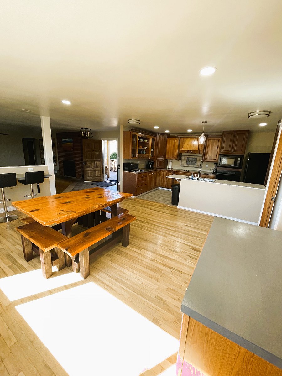 dining room and kitchen