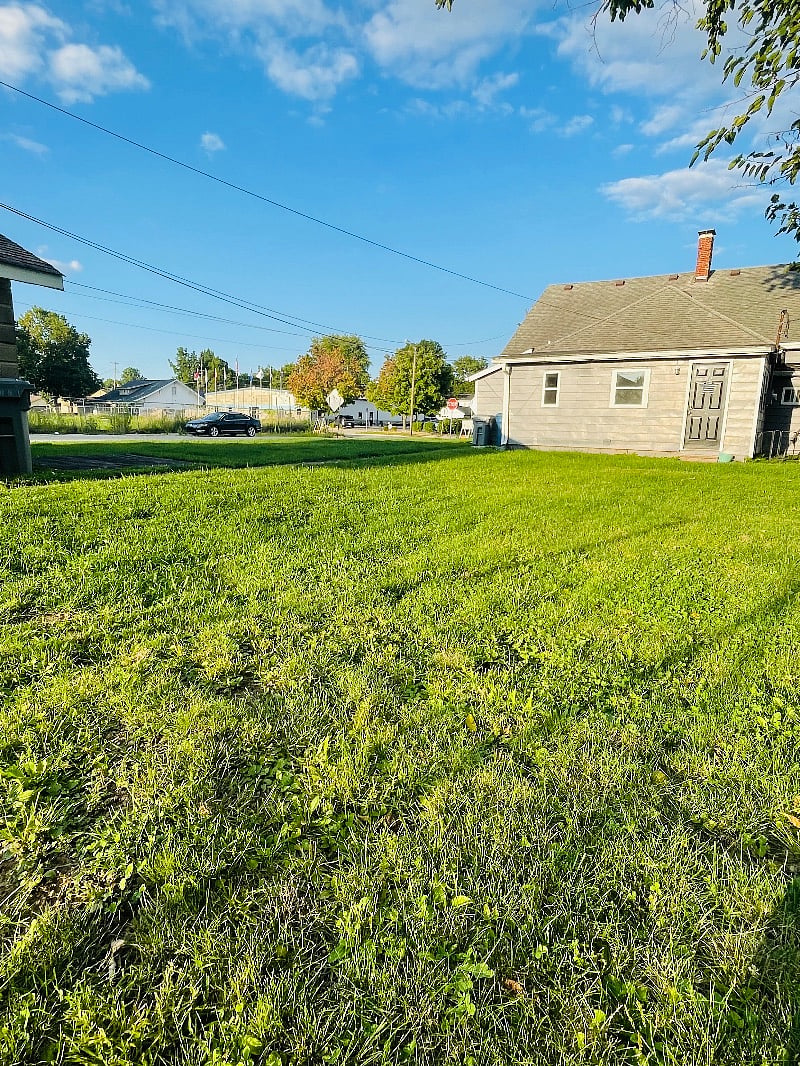 Large backyard