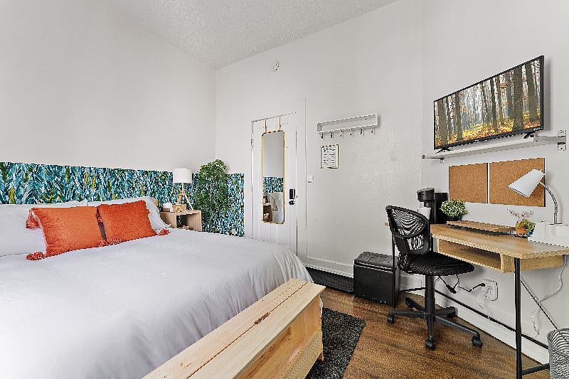 Welcome to the Main Suite at Blue Lagoon Inn! With professionally laundered linens and unique bedding, escape the confines of a hotel and have #suitedreams.