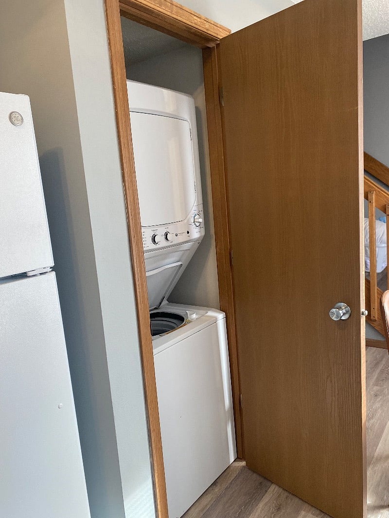 Washer/dryer is in home just off the kitchen for easy access.