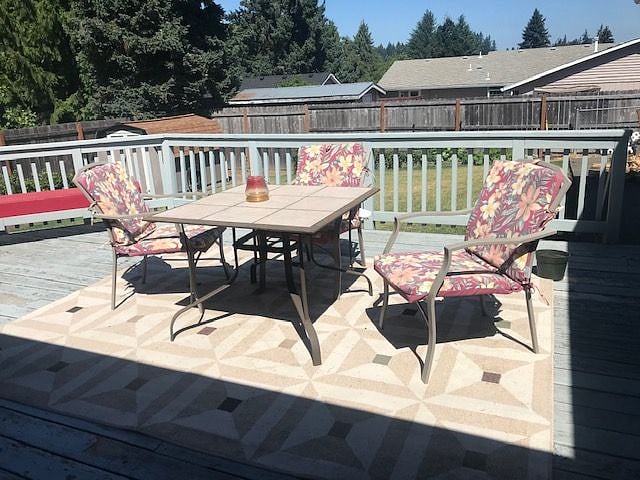 Deck out back