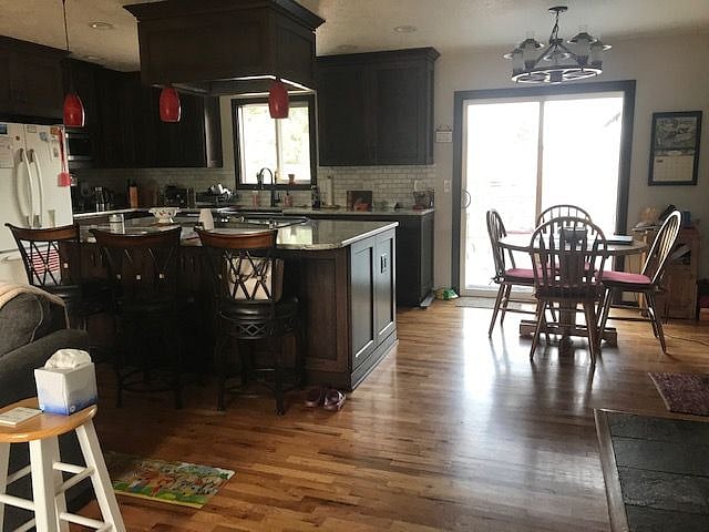 Kitchen and eating area