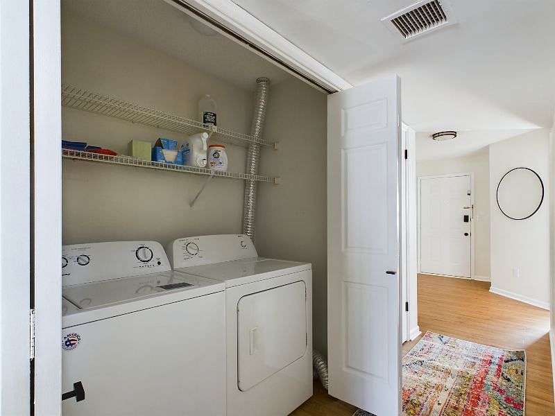 full-size washer and dryer