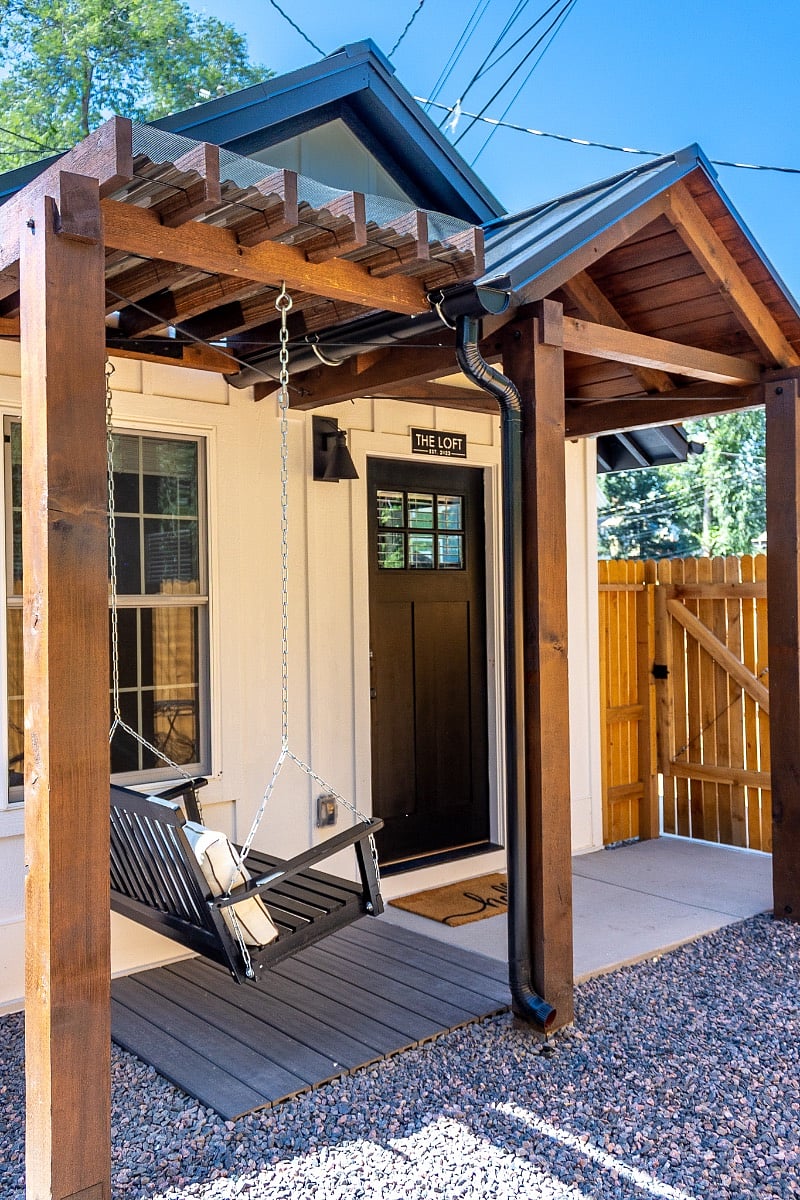 Porch entry area