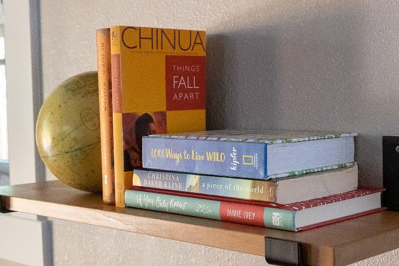 Living area shelving