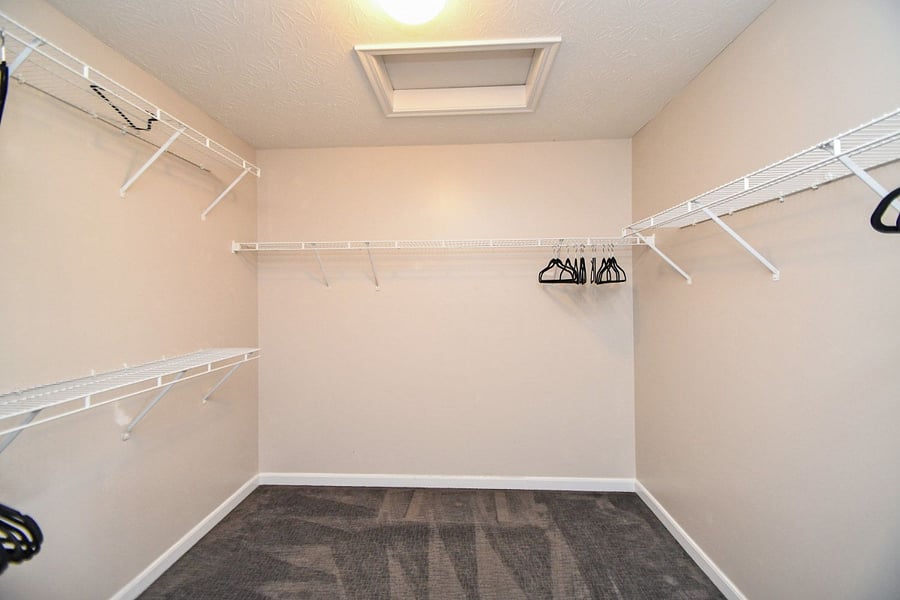 Huge walk in closet in Master Bedroom