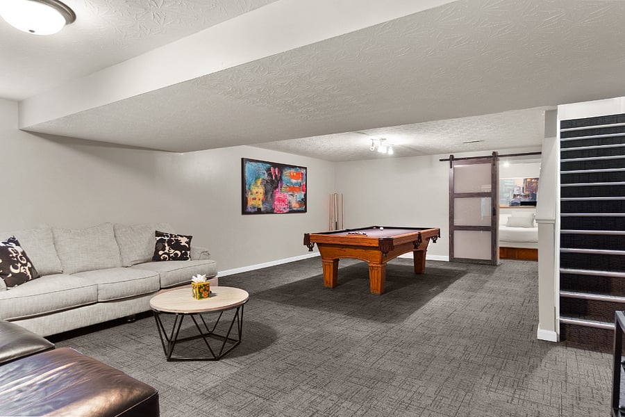 Finishe Basement-Bedroom #5 and Full Bath location.