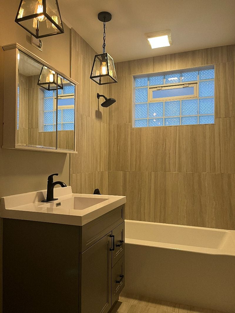 Bathroom remodeled in Jan 2023