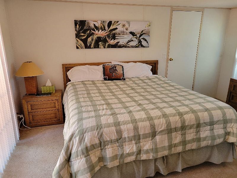 Master bedroom with king bed