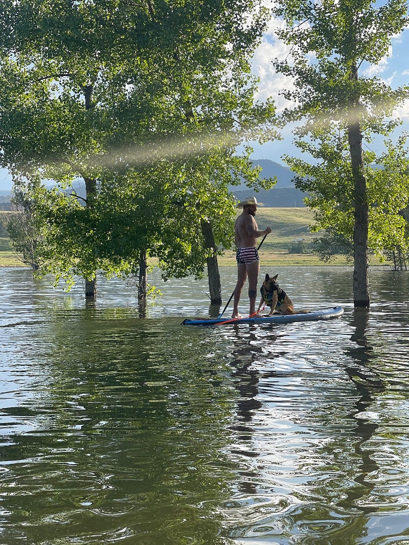 Take our paddleboards to Chatfield Lake!
