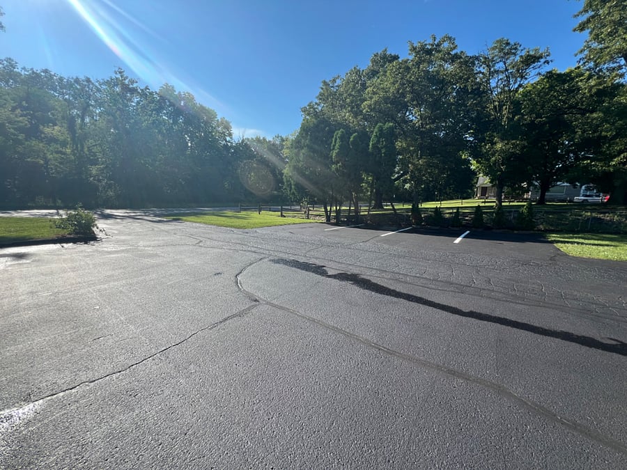 Newly repaved parking lot for tenants and their guests.