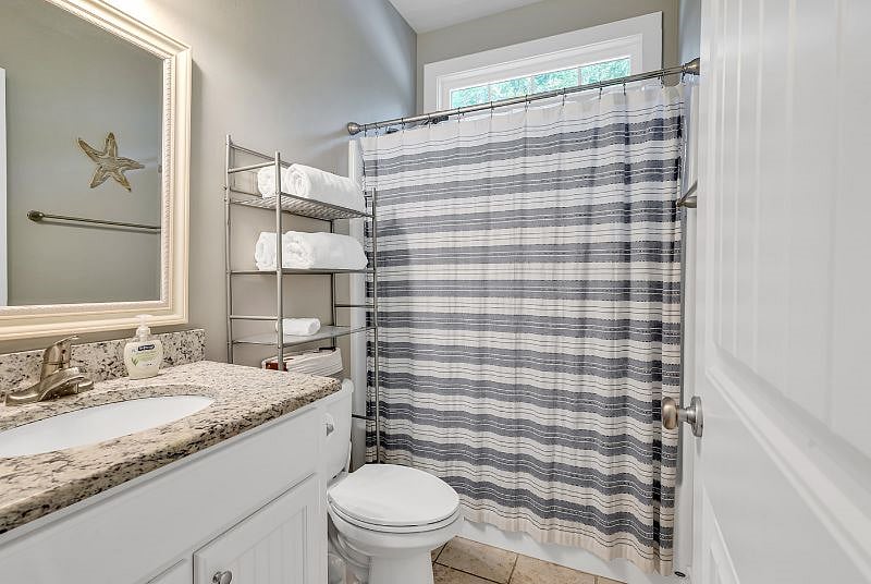 Full bathroom on lower level 