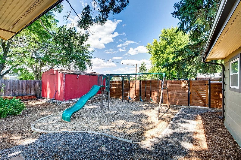Playground for the kiddos in the backyard.