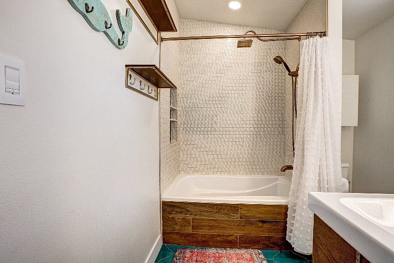 Primary bathroom with two shower heads!