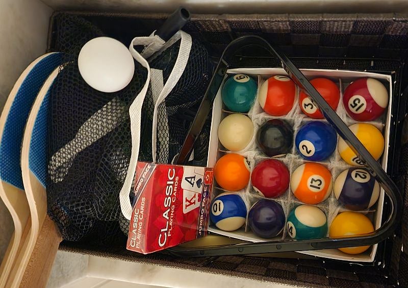 Game table pieces provided