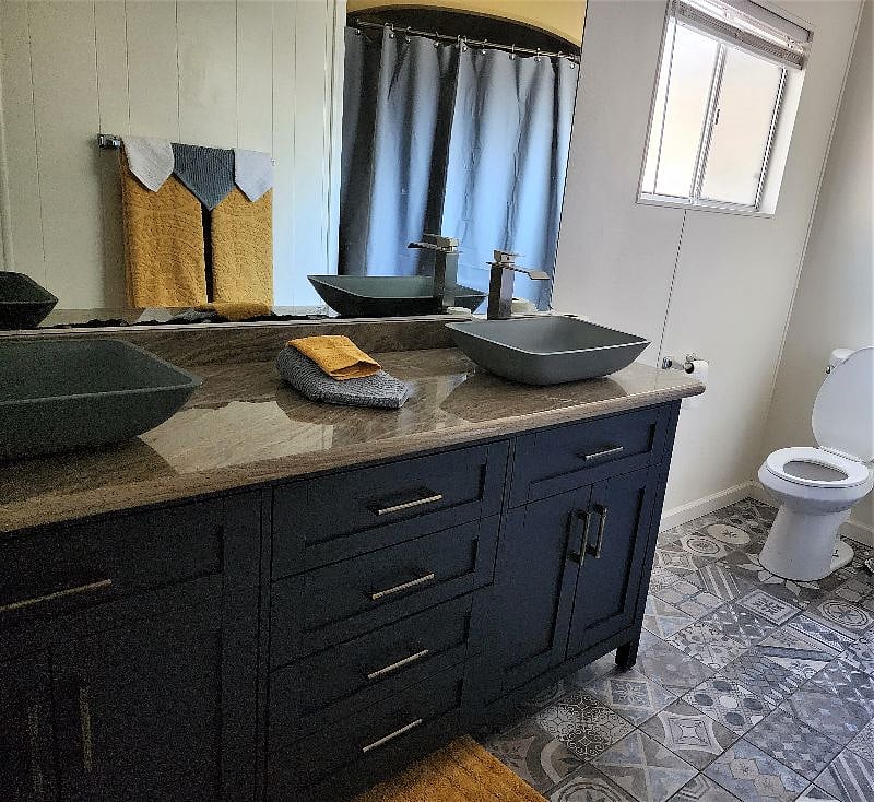 Master bath has custom upgrades