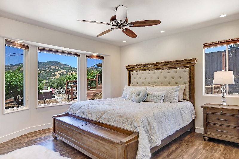 Master Bedroom with King size bed and amazing views