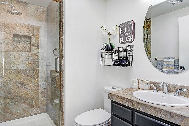 Second bathroom with shower