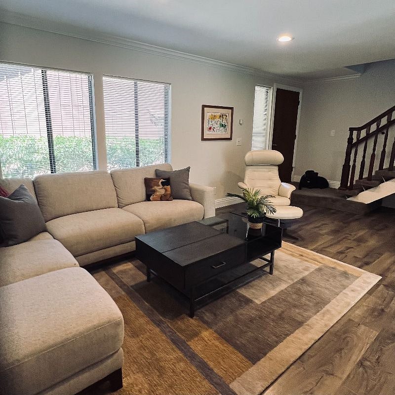 Entry leads to the living room
