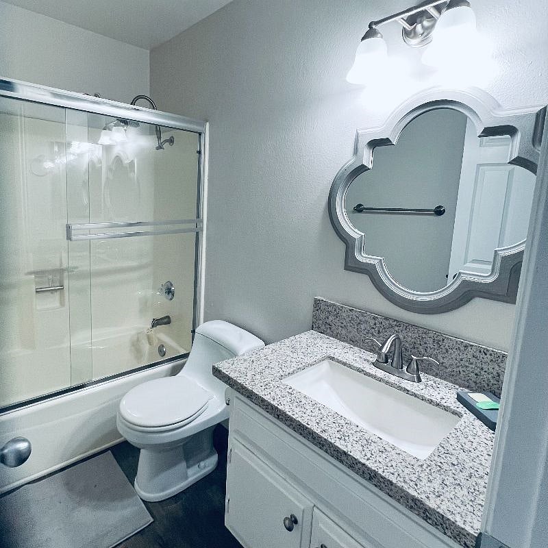 Second bath with shower over tub