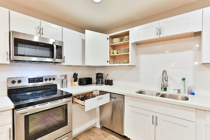 Fully stocked kitchen