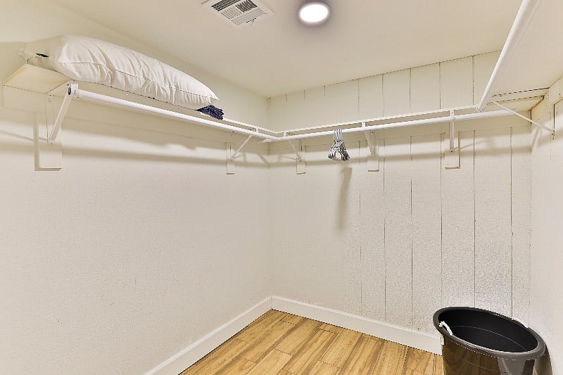 Walk in closet in bedroom # 4