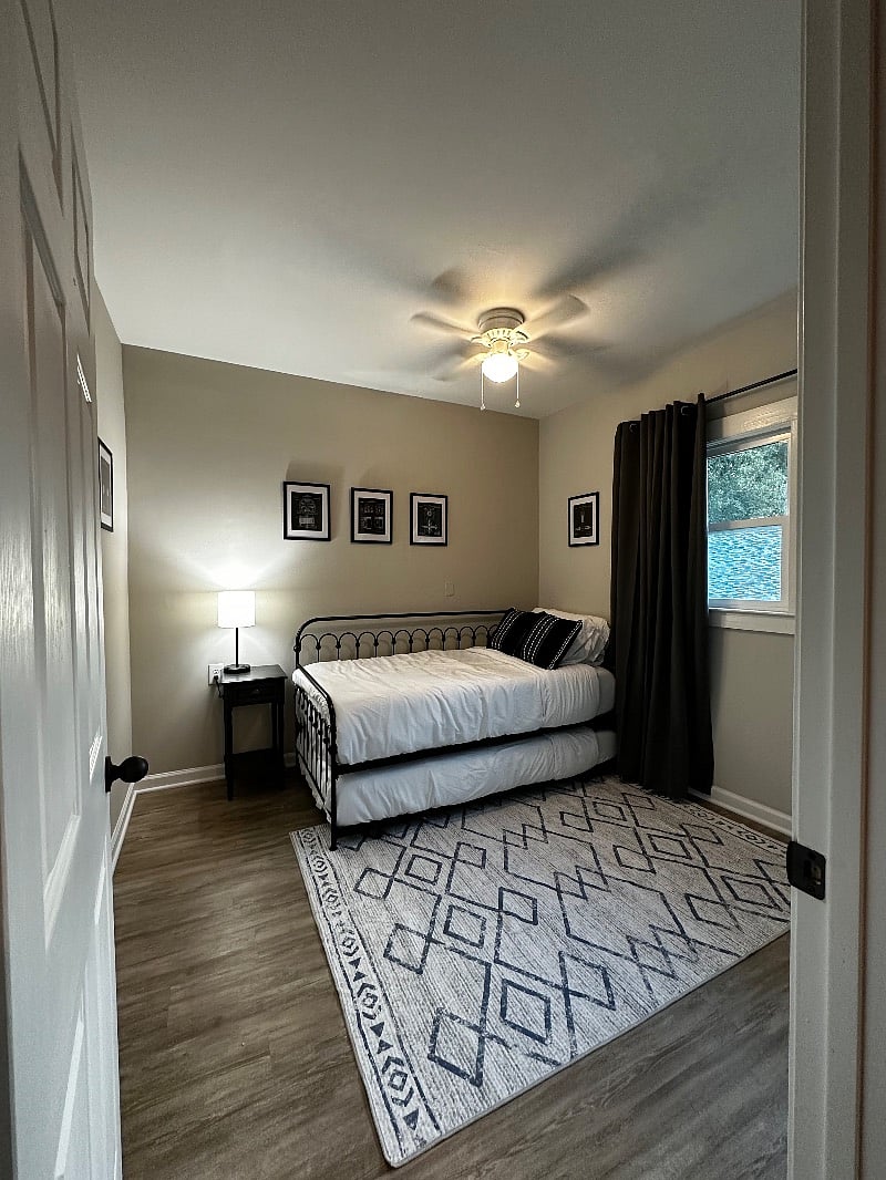 3rd bedroom has pullout twin