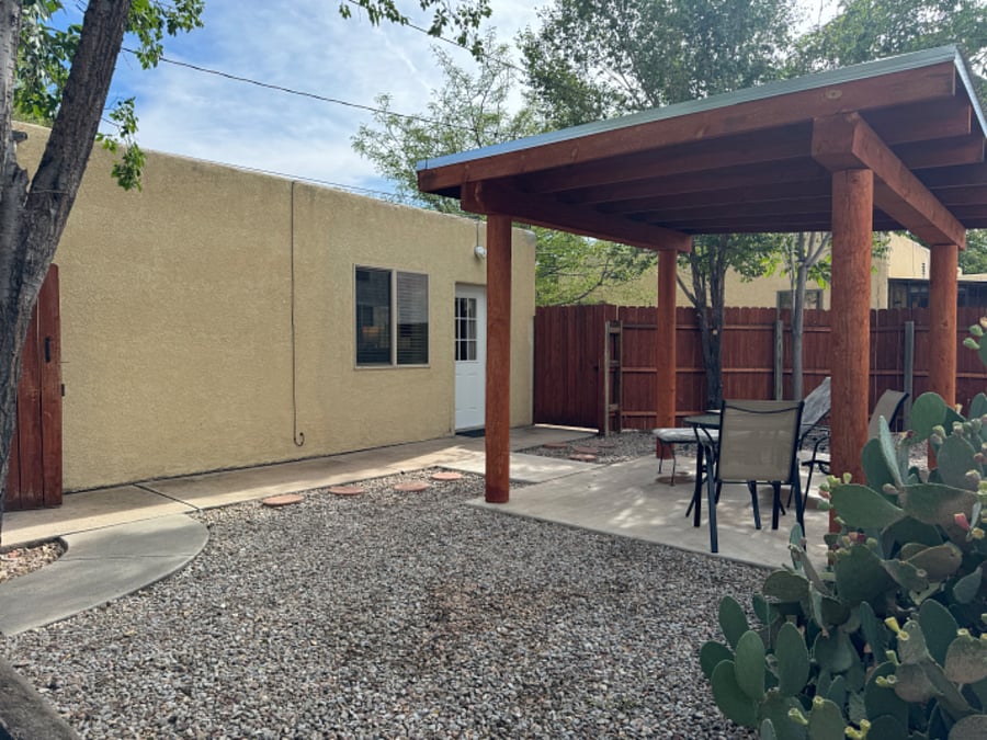 Private yard and main casita entrance.