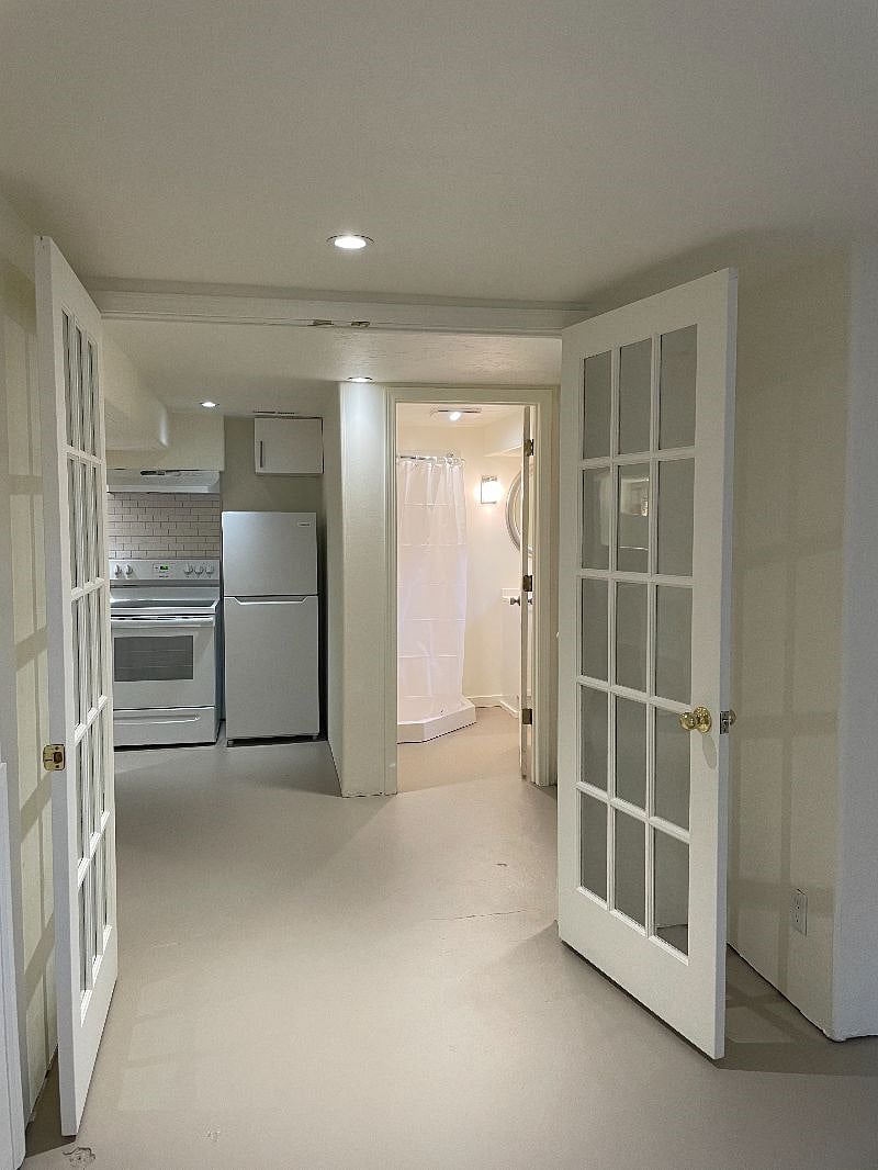 view of kitchen from dining room