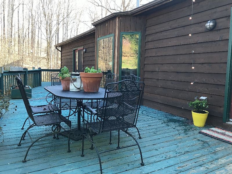 back deck off kitchen