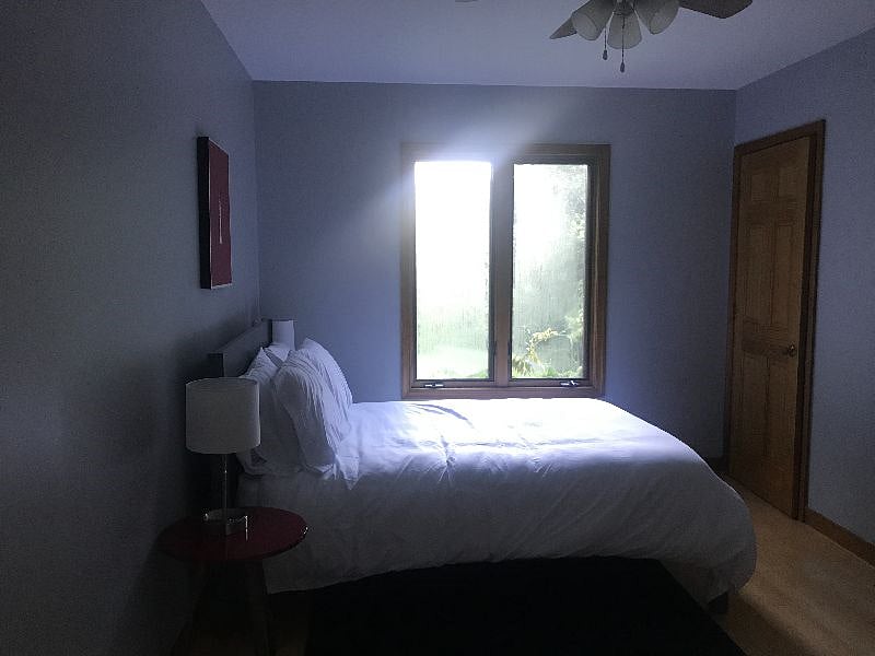 upstairs bedroom #3 with full bed - best view in the house