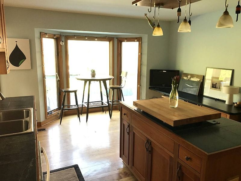 upstairs cooks kitchen