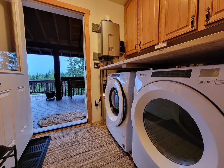 Washer and dryer on site