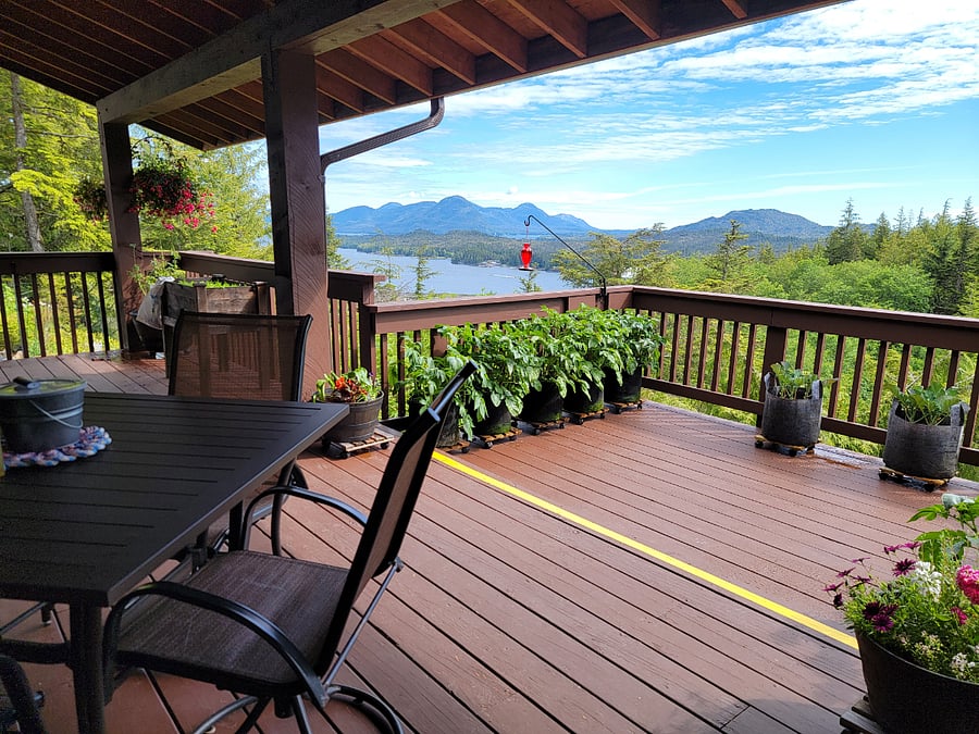 Enjoy the views from the deck