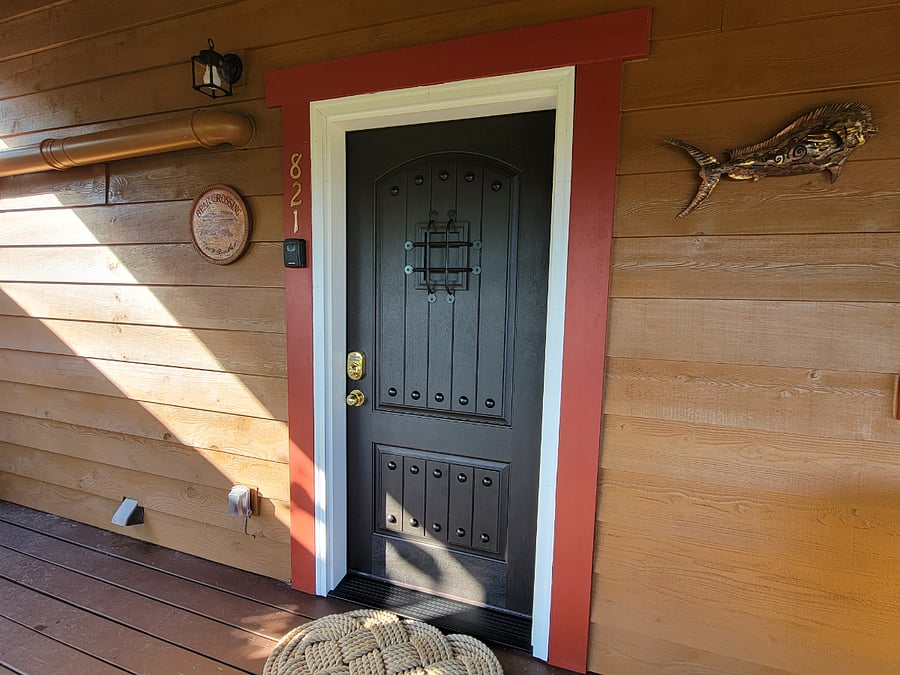 Guest entry door