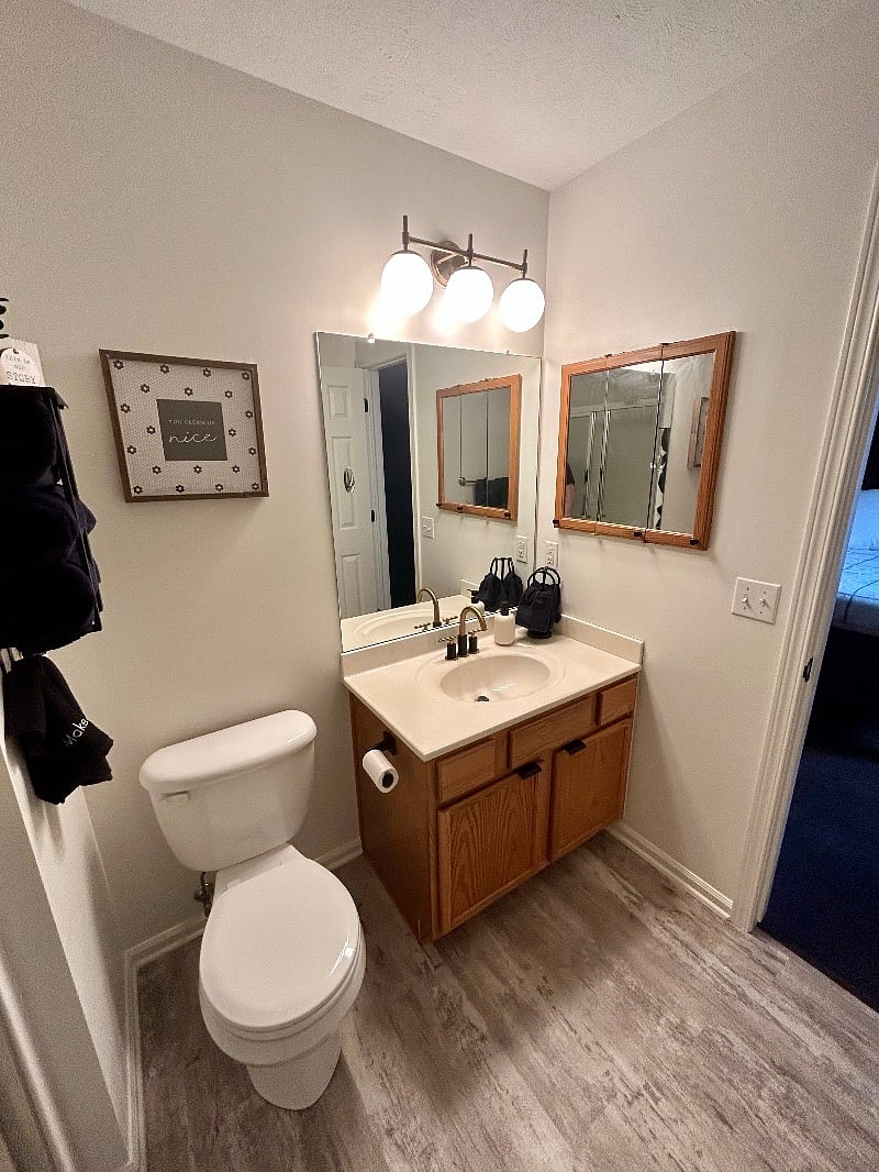primary bathroom with shower