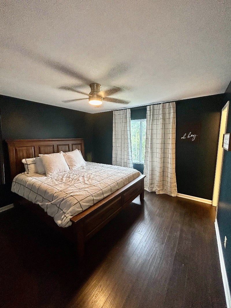 two drawers at front of bed for storage