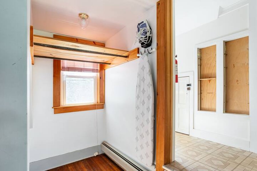 Iron & Ironing Board in laundry room