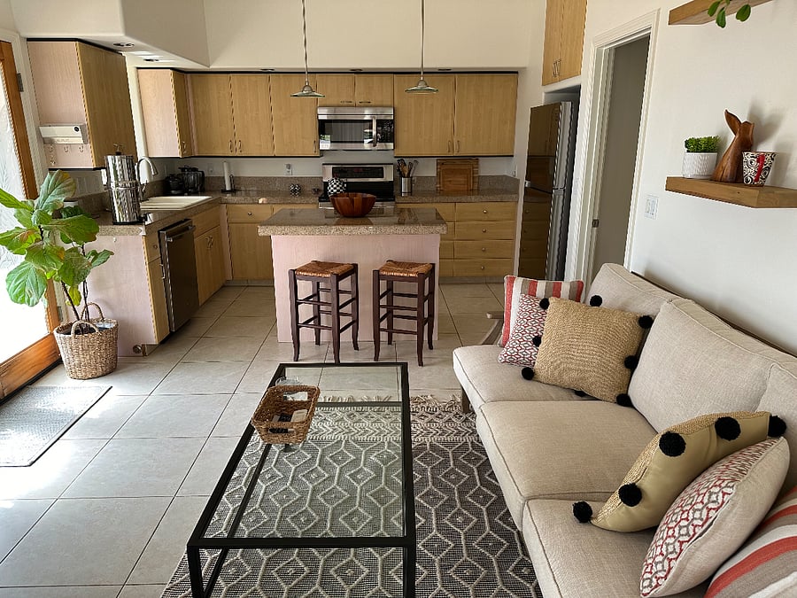 living and kitchen