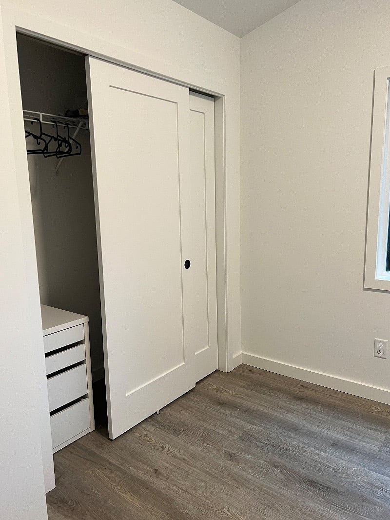 Bedroom closet with ample storage in both bedrooms