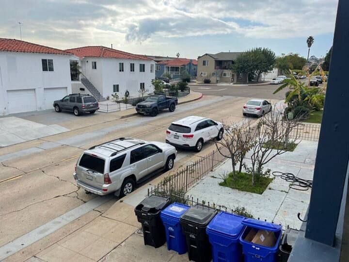 A lot of street parking.