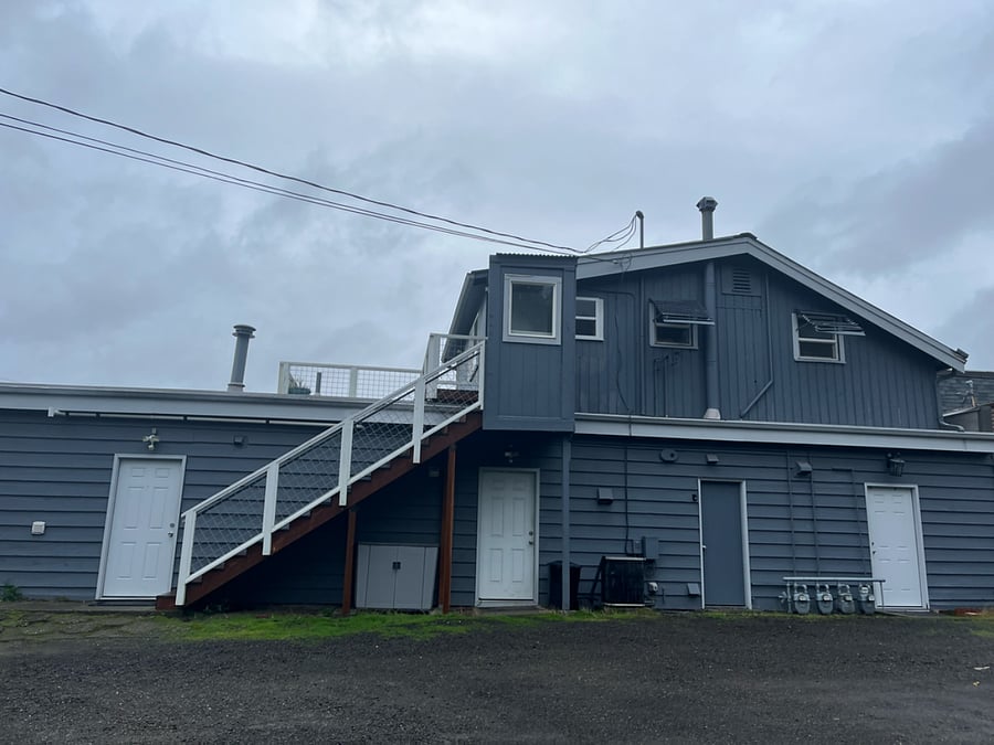 Back of the building