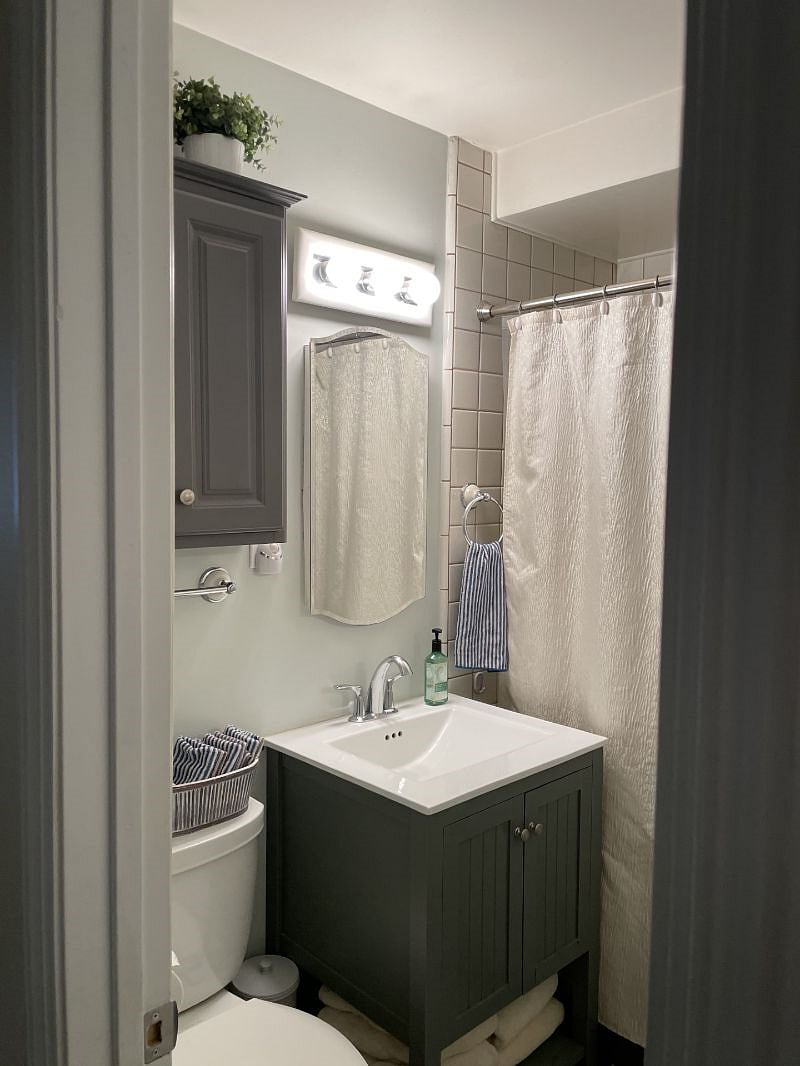 Shared hall bathroom
