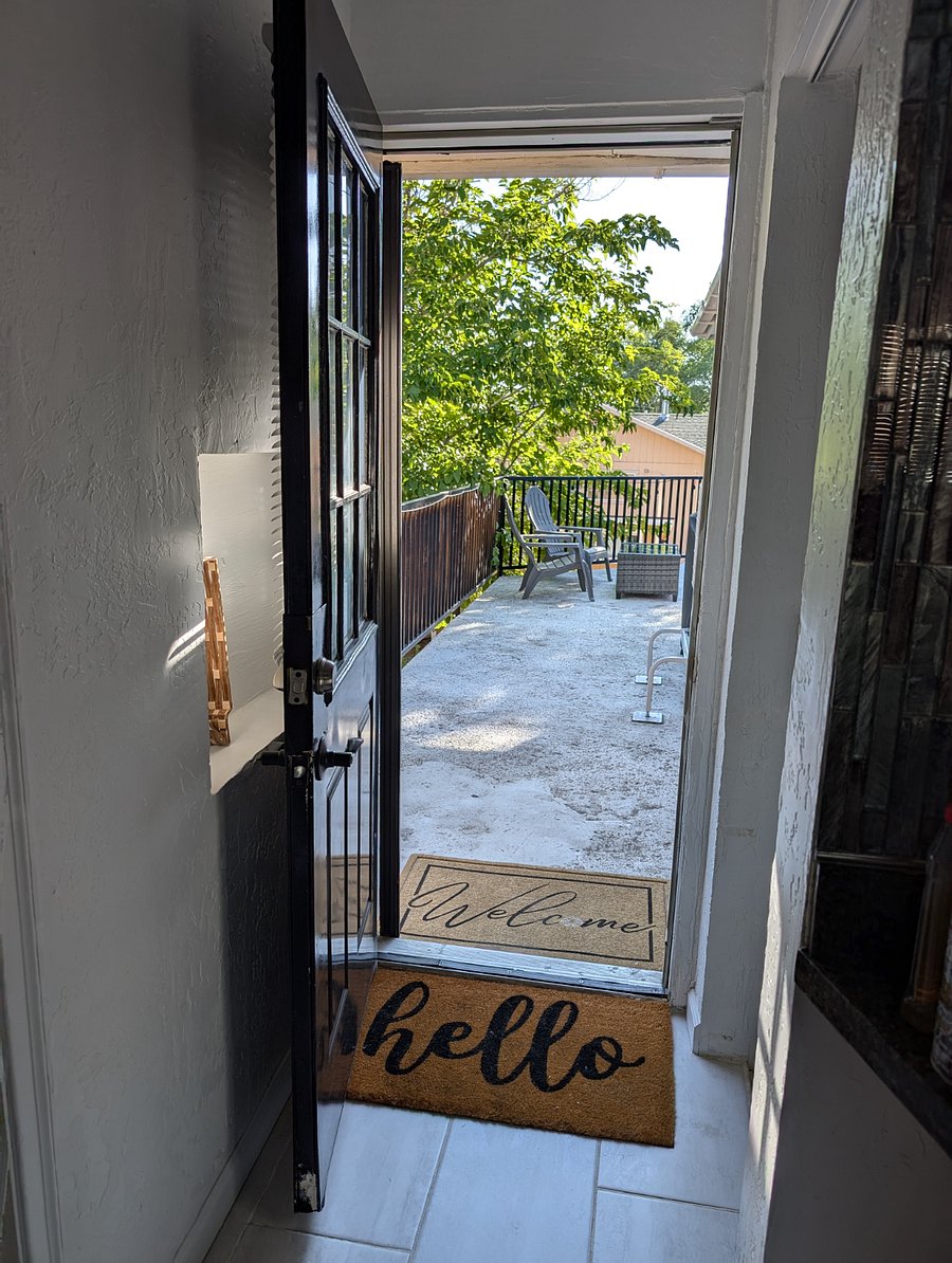 Deck access from kitchen