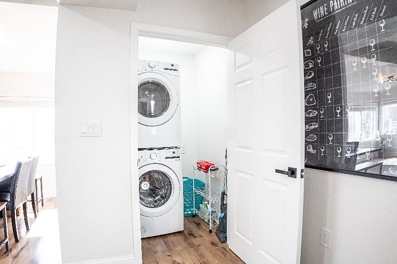 Full Size Washer and Dryer; full iron board, iron