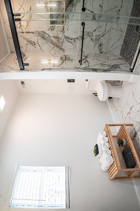 beautiful newly remodeled shower